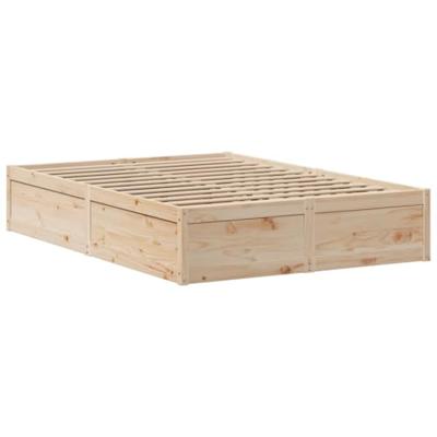 Bedframe zonder matras massief grenenhout 140x200 cm