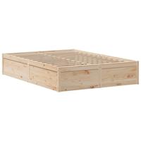 Bedframe zonder matras massief grenenhout 140x200 cm - thumbnail