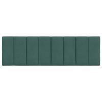 Hoofdbordkussen 160 cm fluweel donkergroen - thumbnail