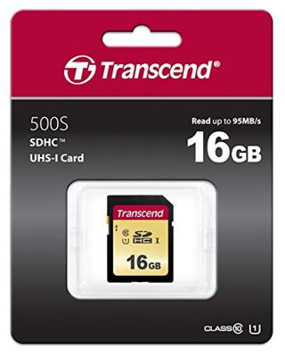Transcend Premium 500S SDHC-kaart 16 GB Class 10, UHS-I, UHS-Class 1 Transcend Premium 500S SDHC-kaart 16 GB Class 10, UHS-I, UHS-Class 1