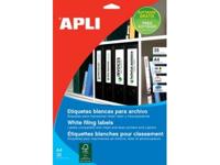 Apli etiketten ft 190 x 61 mm (b x h), ronde hoeken, 100 stuks, 4 per blad (1233) - thumbnail