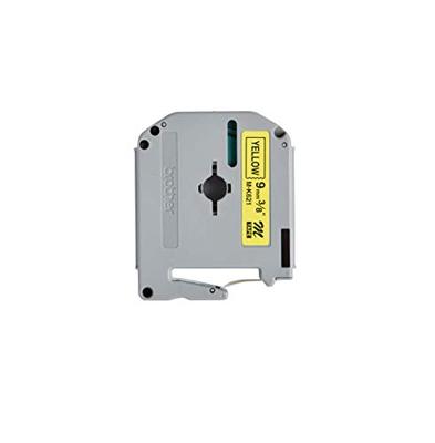 Brother M-K 621 Labeltape Tapekleur: Geel Tekstkleur: Zwart 9 mm 8 m - thumbnail