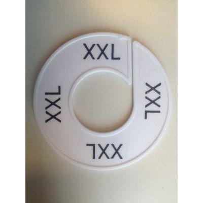 Maatring wit/zwart XXL