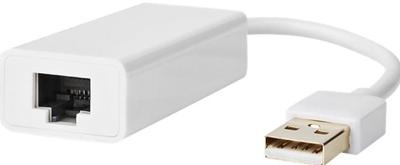 USB 2.0-Adapter | USB-A Male - RJ45 Female | 10/100 Mbit | 0,2 m | Wit