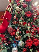 Decoris kerstballen Glas 6st kerstrood 8cm - thumbnail