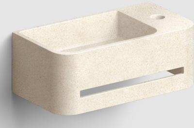 Clou InBe fontein met kraangat rechts Beige Microrazzo Beton