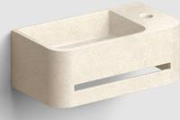 Clou InBe fontein met kraangat rechts Beige Microrazzo Beton - thumbnail