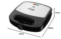 Russell Hobbs Fiesta sandwich maker 750 W Zwart, Roestvrijstaal - thumbnail