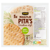 Jumbo Maaltijd Pita&apos;s Griekse Stijl 5 Stuks - thumbnail