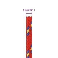 Boottouw 5 mm 25 m polypropyleen rood - thumbnail