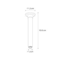 QAZQA Ophanging rail wit 10,6cm 1-fase - Iconic - thumbnail
