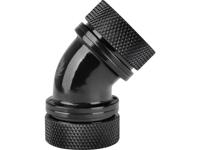 Thermaltake Pacific G1/4 PETG Tube 45-Degree Dual Compression 16mm OD - Black Waterkoelinghoekverbinder - thumbnail