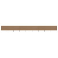 Windscherm 9-panelen 1200x120 cm stof taupe - thumbnail