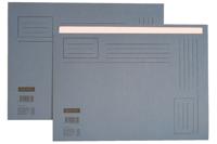 Vouwmap Quantore Folio ongelijke zijde 250gr blauw - thumbnail