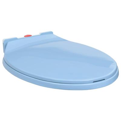 VidaXL Toiletbril soft-close en quick-release ovaal blauw