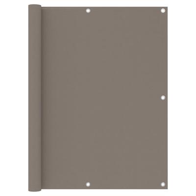 VidaXL Balkonscherm 120x300 cm oxford stof taupe