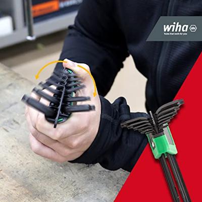 Wiha Stiftsleutelset | in ErgoStar houder | TORX® | kogelkop | 14-delig | chemisch gezwart | in blister - 43847 - 43847 - thumbnail