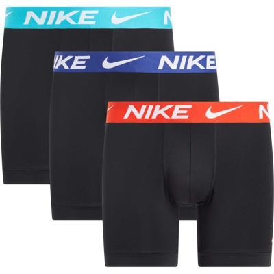 Nike Dri-FIT Ultra Stretch Micro Boxershort 3-Pack Zwart Oranje Blauw Turquoise