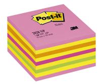 Post-it Notes kubus, 450 vel, ft 76 x 76 mm, roze-geel tinten - thumbnail