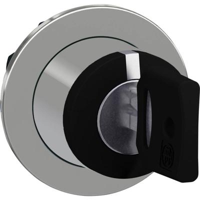 Schneider Electric ZB4FG08 ZB4FG08 Plat, Terugstelbaar (Ø) 30.5 mm Chroom, Zwart 1 stuk(s)