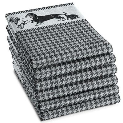 DDDDD DDDDD theedoek Saar zwart 60x65 (per stuk)