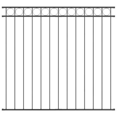 VidaXL Hecelement grijs 170 x 150 cm staal