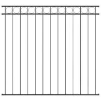 VidaXL Hecelement grijs 170 x 150 cm staal - thumbnail