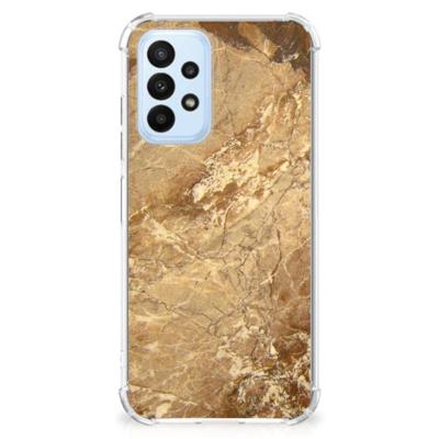 Samsung Galaxy A23 Anti-Shock Hoesje Marmer Creme Samsung Galaxy A23 Anti-Shock Hoesje Marmer Creme