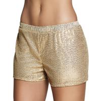 Hotpants pailletten goud - thumbnail