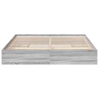 Bedframe met lades bewerkt hout grijs sonoma eiken 180x200 cm - thumbnail