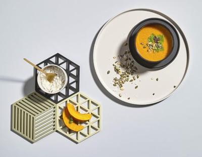 Zone - Hexagon - Onderzetter Warm Grey