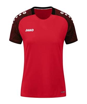 JAKO 6122D T-Shirt Performance Dames - Rood/Zwart - 40
