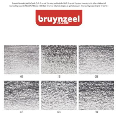 BRUYNZEEL expression grafietpotloden, 6st.