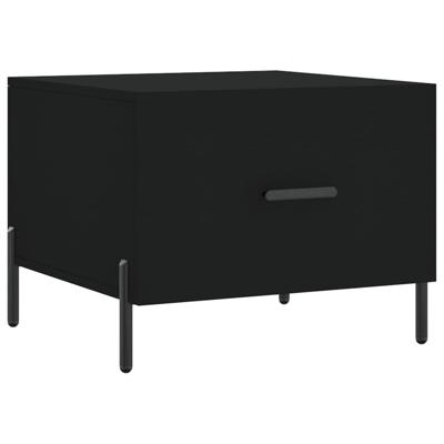 Salontafel 50x50x40 cm bewerkt hout zwart