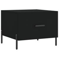 Salontafel 50x50x40 cm bewerkt hout zwart - thumbnail