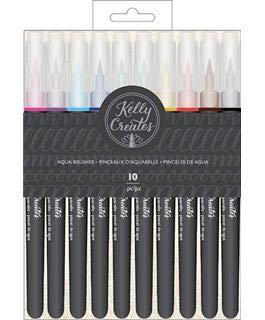 Kelly Creates • pens aqua brushes 10pcs