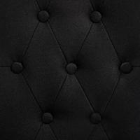 Eetkamerstoelen 2 st stof zwart - thumbnail