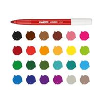 Carioca viltstift Jumbo Superwashable 24 stiften in een kartonnen etui - thumbnail