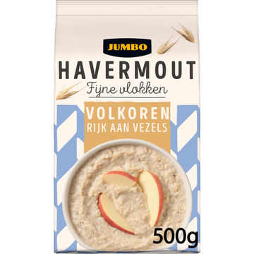 Jumbo Havermout Fijne Vlokken Volkoren 500 g