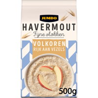 Jumbo Havermout Fijne Vlokken Volkoren 500 g - thumbnail