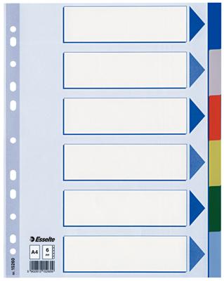 Esselte tabbladen 6 tabs