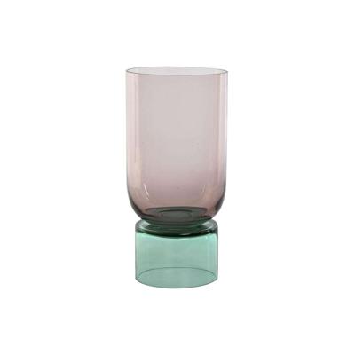 Vaas Home ESPRIT Tweekleurig Kristal 15 x 15 x 32 cm Vaas Home ESPRIT Tweekleurig Kristal 15 x 15 x 32 cm