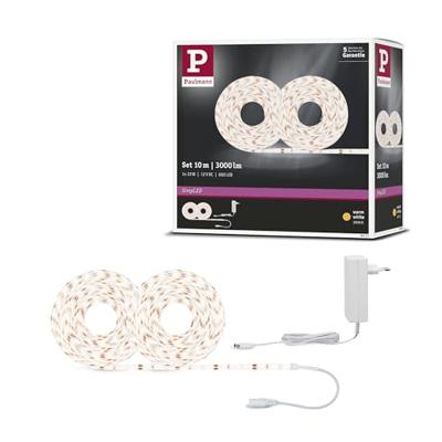 Paulmann SimpLED 78974 LED-strip complete set Met connector (male) 12 V 10 m Warmwit Piece 1 stuk(s)