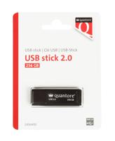 Usb stick 2.0 quantore usb-a 256gb zwart - thumbnail
