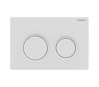 Geberit Drukplaat Omega 20 voor 2-toets Spoeling Witte Ringen Mat Wit - thumbnail