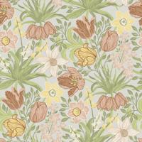 Dutch Wallcoverings Fagelsang - Cecilia Pink/Green - thumbnail