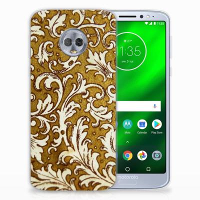 Siliconen Hoesje Motorola Moto G6 Plus Barok Goud Siliconen Hoesje Motorola Moto G6 Plus Barok Goud