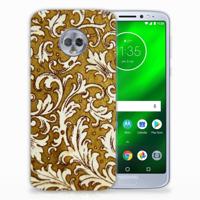 Siliconen Hoesje Motorola Moto G6 Plus Barok Goud - thumbnail