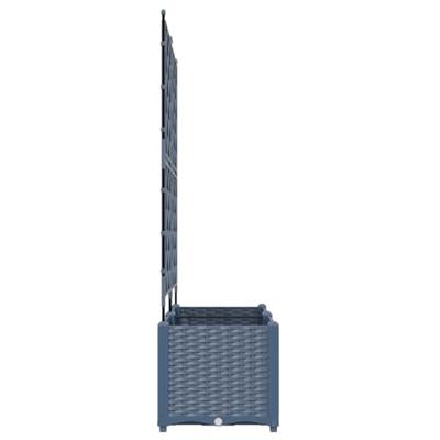 Tuin Bloempot 2 pcs Grijs 80 x 40 x 143 cm Staal