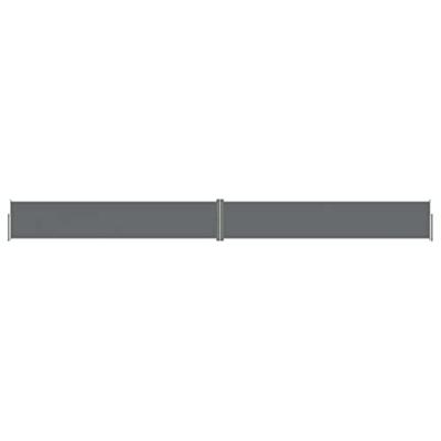 VidaXL Windscherm uittrekbaar 117x1200 cm antracietkleurig VidaXL Windscherm uittrekbaar 117x1200 cm antracietkleurig
